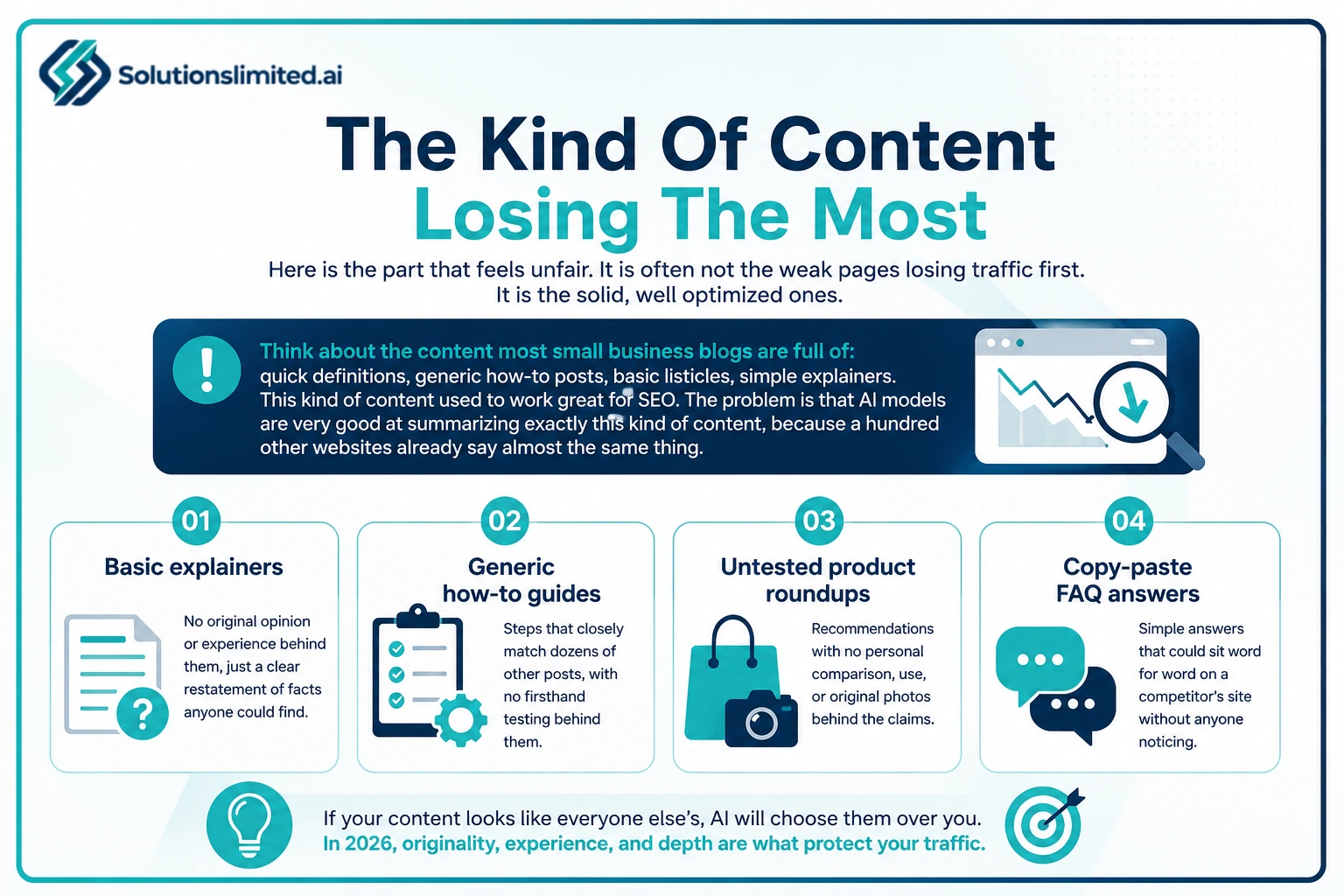 The kind of SEO content losing the most traffic to AI search